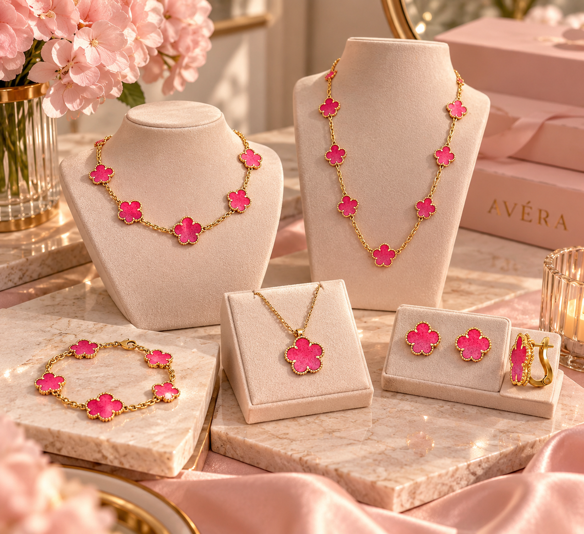 Pink Enamel Set