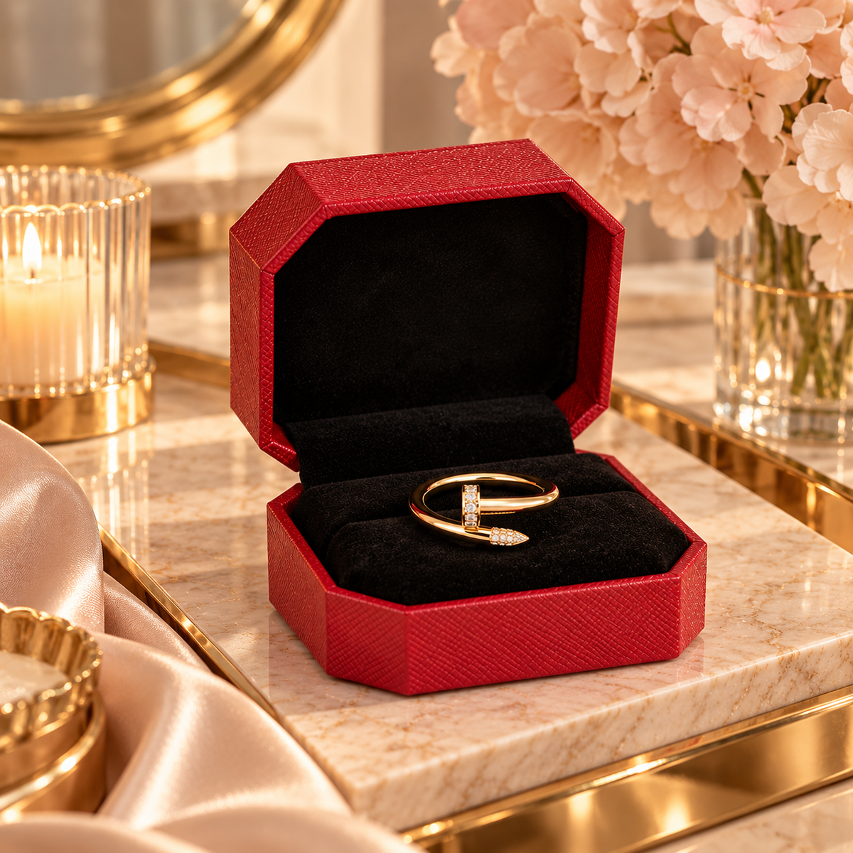 Gold Plated Love Ring